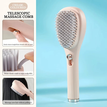 Dual-Sided Hair Brush with Scalp Massager