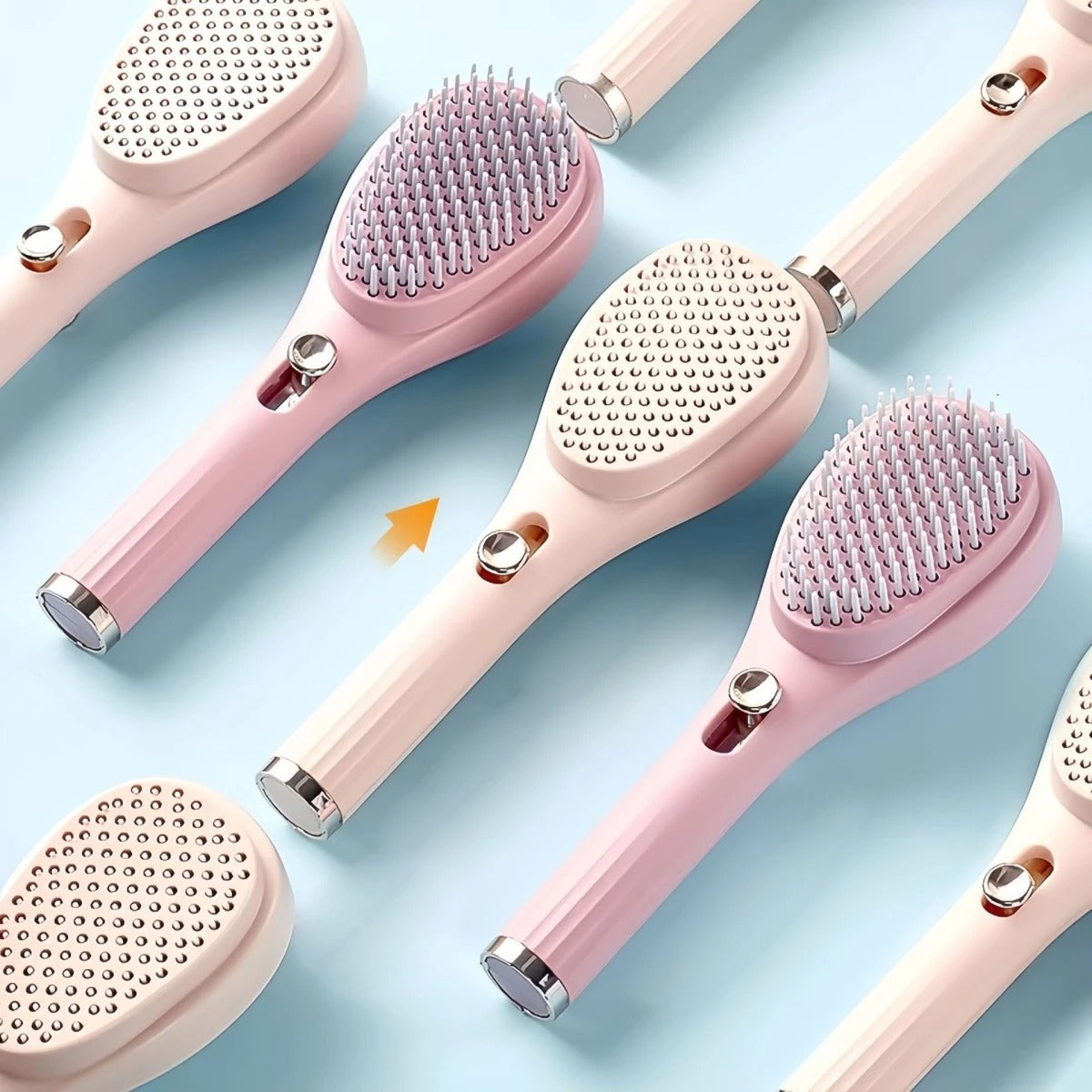 Dual-Sided Hair Brush with Scalp Massager