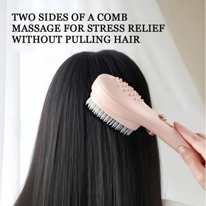 Dual-Sided Hair Brush with Scalp Massager